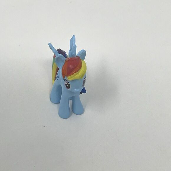 Hasbro My Little Pony Rainbow Dash Toys Lot of 2, Blue, 1" and 3" Figures - Picture 14 of 14